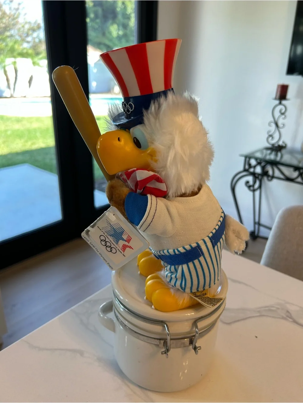 Applause 1980 Olympic Uncle Sam Eagle- Red, White & Blue